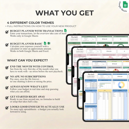 Psorted Budget Planner – For Your Everyday Finances
